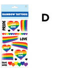 Rainbow Temporary Tattoos