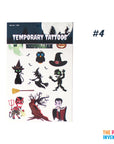 Cartoon Halloween Temporary Tattoos