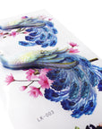 Jumbo Peacock 3D Stickers (Assorted)