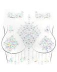 Deluxe Body Diamonte Stickers (Silver Moon and Stars)