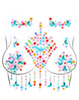 Deluxe Body Diamonte Stickers (Rainbow Moon and Stars)