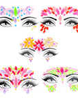 Face Diamonte Stickers (Neon Brights)