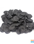 Black Fabric Petals