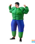 Adult Inflatable Green Muscle Man Costume