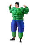 Adult Inflatable Green Muscle Man Costume