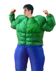 Adult Inflatable Green Muscle Man Costume