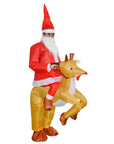 Adult Inflatable Santa Reindeer Rider Costume
