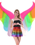 Adult Inflatable Rainbow Wings Costume