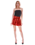 Red Adult Sequin Skirt
