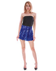 Dark Blue Adult Sequin Skirt