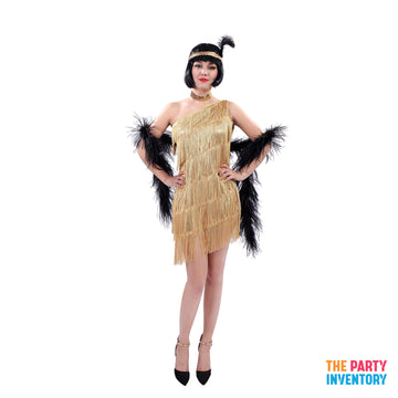 Adult Gold Flapper Costume