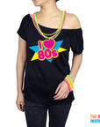 Adult Ladies I heart 80s Printed T-Shirt
