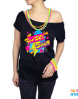 Adult Ladies Rad 80s Beats Printed T-Shirt