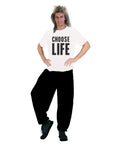 Adult Mens 80s Choose Life Printed T-Shirt