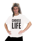 Adult Mens 80s Choose Life Printed T-Shirt