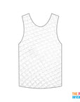 Punk Rock Fishnet Tank Top (White)