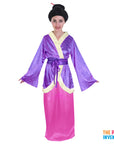 Purple Japanese Kimono Costume