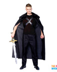 Adult Deluxe Black Faux Fur Cape