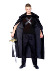 Adult Deluxe Black Faux Fur Cape