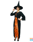 Adult Black and Orange Witch Costume