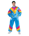 Adult Blue 80s Tracksuit Costume