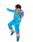 Adult Blue 80s Tracksuit Costume