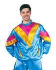 Adult Blue 80s Tracksuit Costume