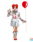 Adult Evil Killer Clown Girl Costume