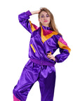 Adult 80s Purple Tracksuit Costume