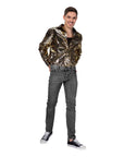 Adult Deluxe 70s Tiger Print Shirt
