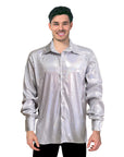 Adult Disco Shirt (Silver)