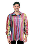 Adult Disco Shirt (Rainbow)