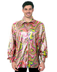 Adult Disco Shirt (Rainbow Swirl)