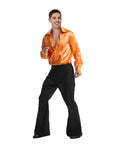 Adult 70s Disco Shirt (Orange)