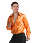 Adult 70s Disco Shirt (Orange)