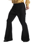 Adult 70s Disco Flare Pants (Black)