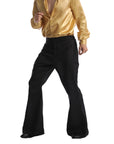 Adult 70s Disco Flare Pants (Black)