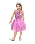 Children's Metallic Princess Dress (Light Pink)