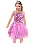 Children's Metallic Princess Dress (Light Pink)