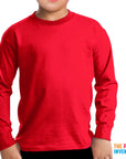 Children's Long Sleeve Top (Red)