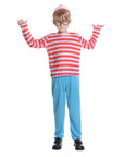 Children's Red & White Stripe Boy Costume Set