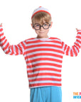 Children's Red & White Stripe Boy Costume Set