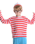 Children's Red & White Stripe Boy Costume Set