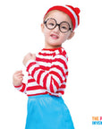 Children's Red & White Stripe Girl Costume Set