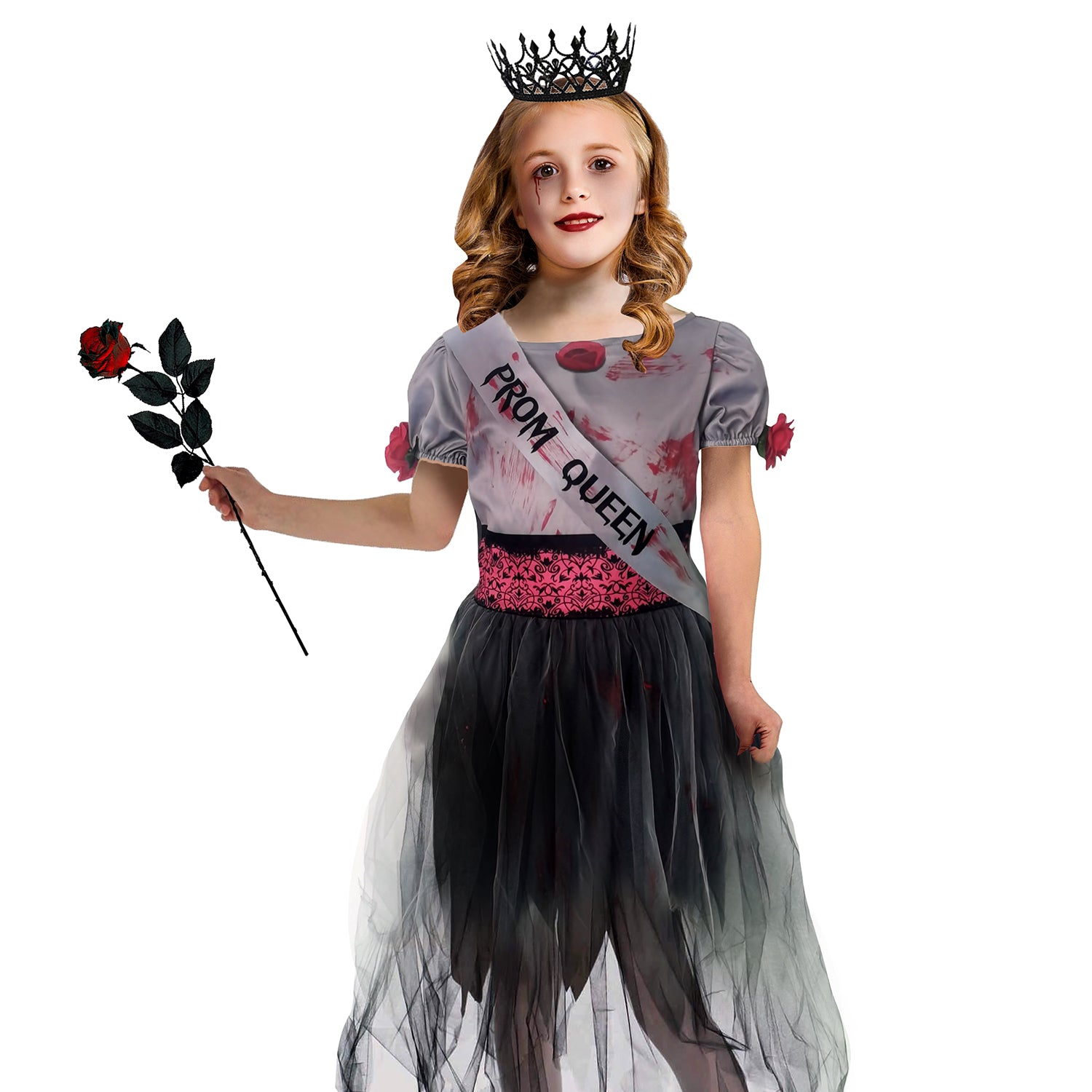 prom queen halloween dress Children Zombie Prom Queen Costume