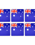 Australian Flag Coasters (6pcs)
