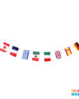 Around the World Rectangle Bunting Flag