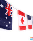 Around the World Rectangle Bunting Flag