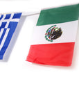 Around the World Rectangle Bunting Flag
