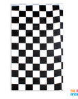 Black and White Checkered Rectangle Bunting Flags